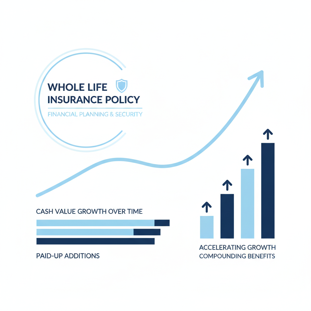 Paid-up additions cash value growth chart